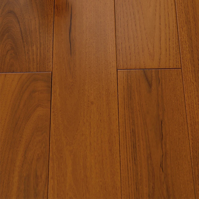 Indoor 18mm Thick Teak Hardwood Flooring Wear-Resistant Solid Wood Click Lock Installation Smooth Matt ABCD for Indoor Use