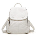 2025 Custom Compact Daily College Laptop Backpack Teenager Anti-Theft Leather Bag Geometric Pattern Wholesale Polyester Lining