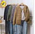 Fengway Custom Men's Casual Winter Puffer Jacket Light Thin Down Coat with Button Short Design Fashionable Styling