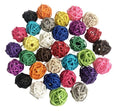 Funny Wicker Rattan Balls DIY Crafts Accessories for Birds Parrots Cats Budgies Pets Animal Toys for Playing