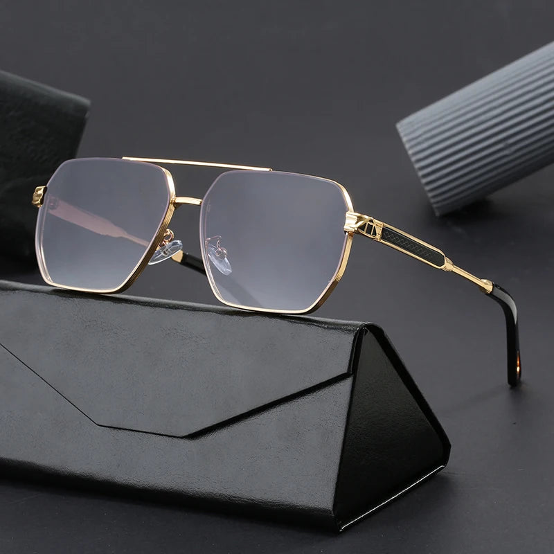 2024 Metal Frame Uv400 Sunglasses Luxury Sunglasses Women Men Fashion Sun Glasses Vintage Shades Eyeglasses
