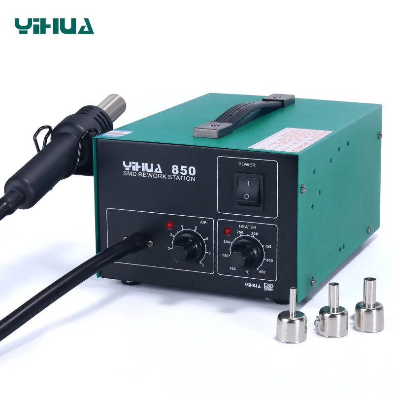 YIHUA 850 Diaphragm Pump Mobile Repair SMD Motherboard Hot Air Gun Rework Station