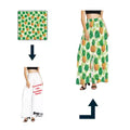 Custom Women's Polynesian Puletasi Style High Waist Wide Leg Palazzo Pants Printed Yoga Office Trousers Flat Design On-Demand