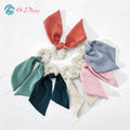 Wholesale Korean Girl Hair Accessories Elastic Hair Bands Pearl Ribbon Chiffon Hair Scrunchies for Women