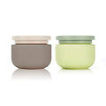 Eco-friendly 8oz HDPE Plastic Hair Mask  Skin Care Lotions Pot Body Butter Scrub Container Green Cosmetic Cream Jar