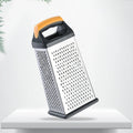 Kingwise Carrot Vegetables Fruit Box Grater Stainless Steel Grater Cheese Grater Kitchen Sharp Shave with 4 Sides Plastic Handle