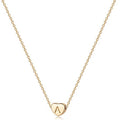 14K Gold Plated Handmade Dainty Personalized Letter Heart Choker Necklace Gift  for Women Necklace Jewelry