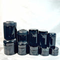 Best Selling 5ml 10ml 15ml 30ml 60ml 120ml 250ml Matte Black Glass Cosmetic Jar UV Protection Round Glass Jar