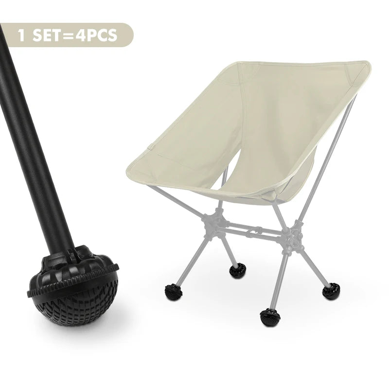 KingGear Camping Chair Accessories Chair Feet Protectors Rubber Feet for Chair Legs