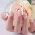 HuiZi Custom Strips Wholesale French Heart Waterproof 3D Nail Stickers Appliques