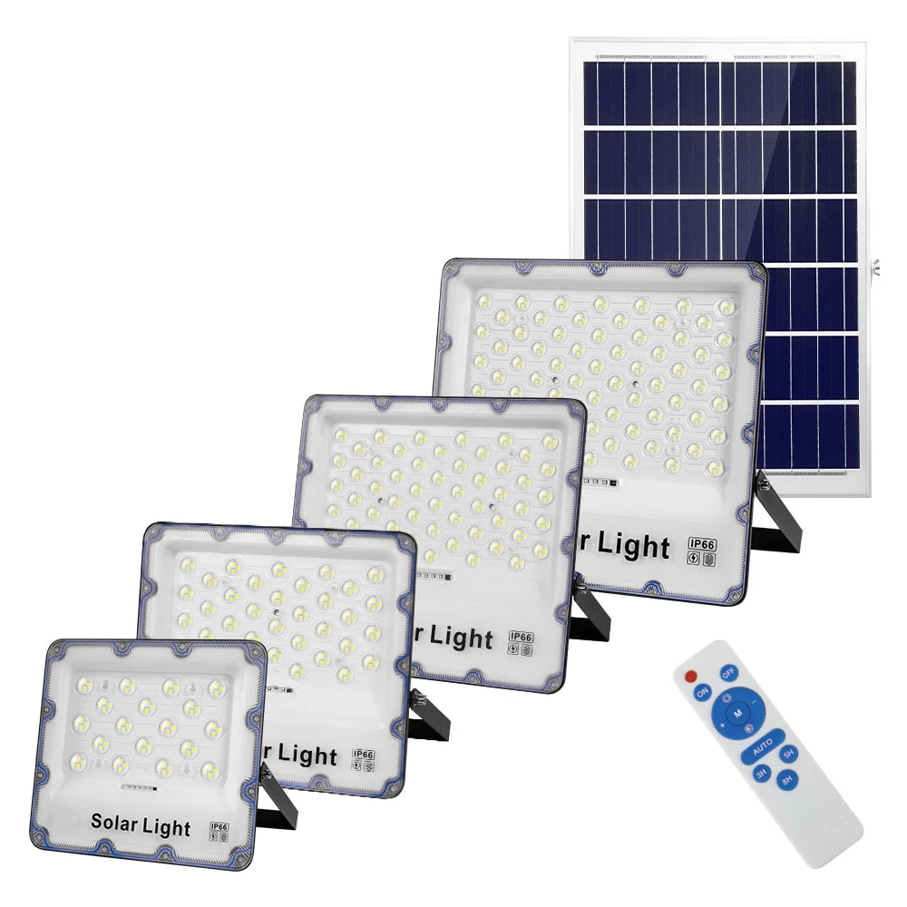 Boyi Wall Mountel Ip66 100w 200w 300w 400w Solar Led Flood Light Solar Projector Lamp