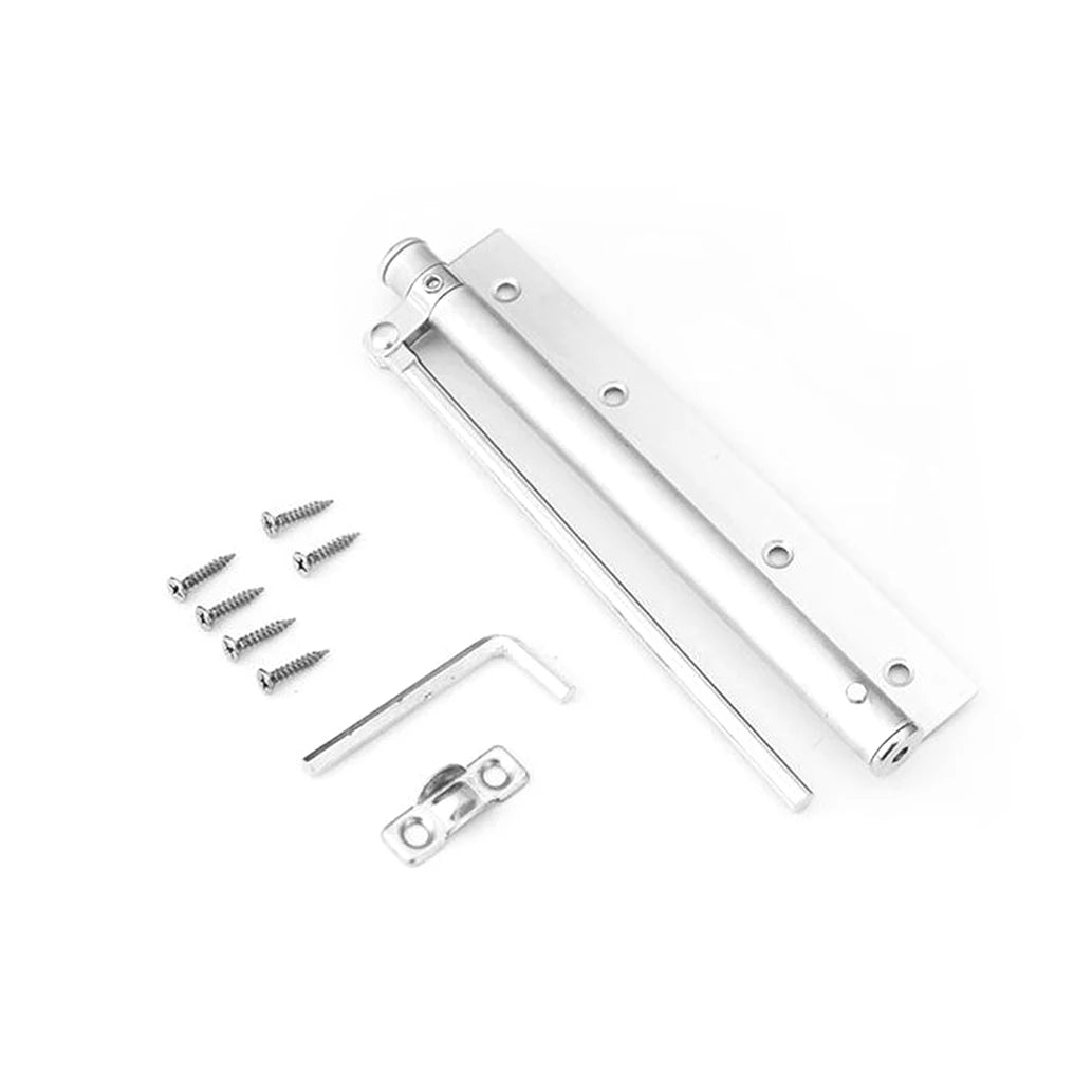 Hydraulic Aluminum & Stainless Steel Hinge Closer Mute Automatic Spring Door Closer Adjustment Concealment for Hotels Bathrooms
