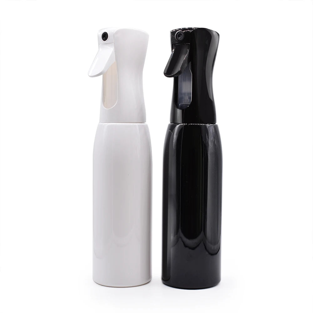Custom Design Cosmetic Hair Salon Water Fine Mist Continuous PET Spray Bottle 200ml 300ml 500ml High Tension Atomiser Bottle