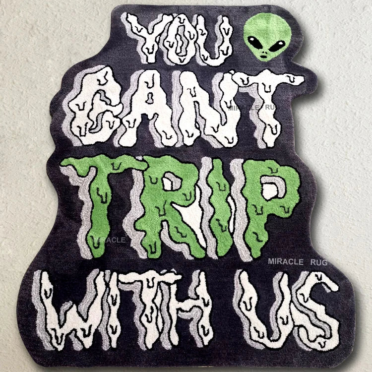 Custom Alien Logo Carpets and Rugs Cut Out Hand Tufted Amazing Quality Door Floor Mat