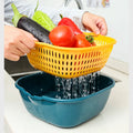 Household Kitchen Sink Fruit and Vegetable Washing Basket PP Material Food Storage Drainers Basket Tool