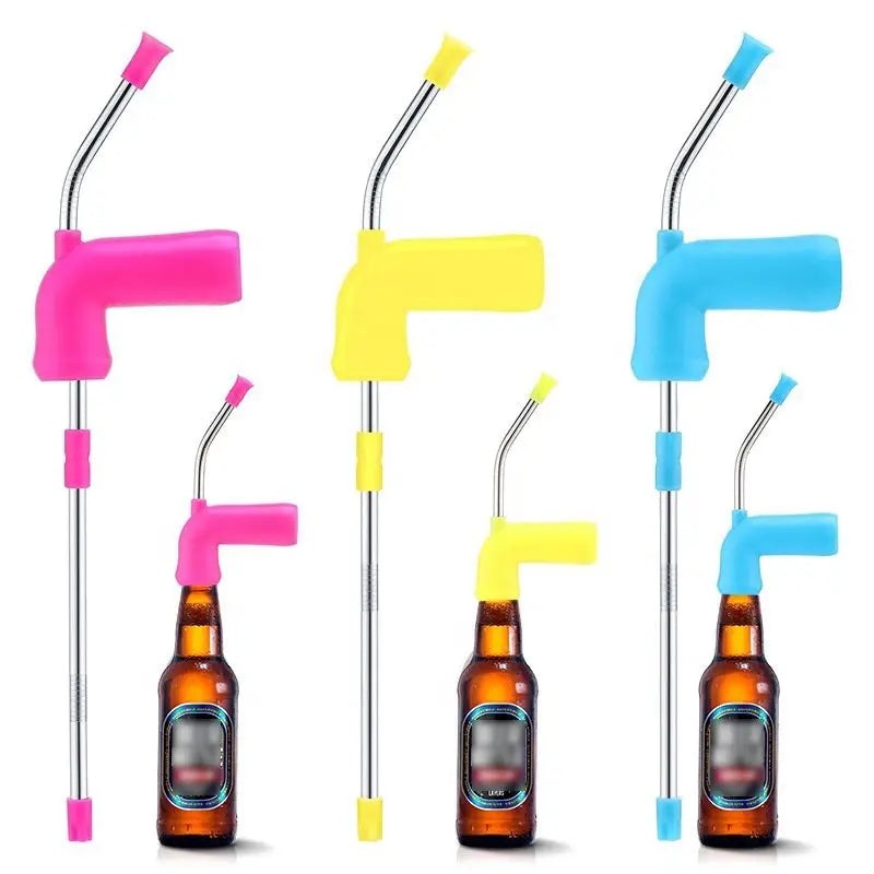 Hot Sale Eco-Friendly Portable Modern Beer Snorkel Party Supplies Plastic Beer Chugging Funnel Can Customize Logo Promotion