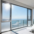 Custom Weather Resistant Thermally Broken Aluminum Frame Double Glazing Glass Casement Windows for Golf Club Houses