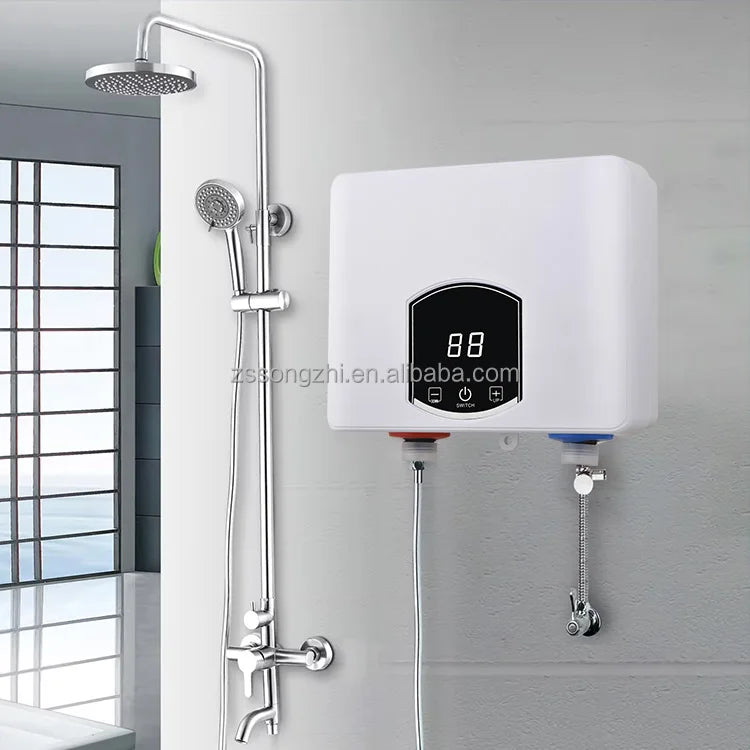 35002 Electric Outdoor Bathroom Whole House 110v Sink 220 Single Phase Mini Customized Instant Hot Instantaneous Tankless Hot