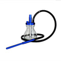 Mini Frosted Glass Bottle with Aluminum Stem Wholesale Small Portable Chicha Shisha Hookah Cup