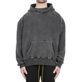 Custom Logo Blank Oversized Men Unisex Cotton Pullover Distressed Vintage Acid Wash Sweatshirt Hoodie for Men