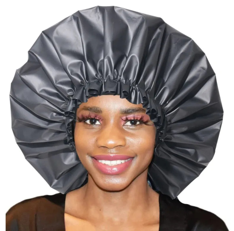 Latest Cute Single Layer Plastic Disposable Shower Cap Extra Large and Waterproof for Hair & Cleaning