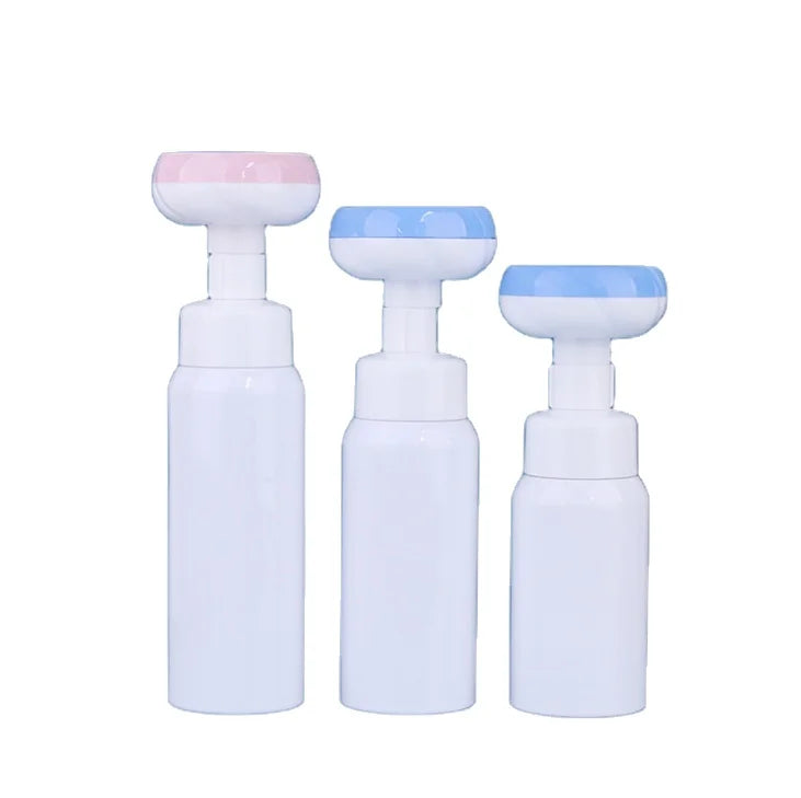 Ready to Ship Flower Shape 300ml Eco-friendly PET Foam Dispenser Liquid Soap Pump Sprayer Bottle