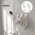 Heavy Duty Wall Mounted Hooks Vacuum Bathroom Shower Wall Hooks Waterproof Heavy Duty Suction Cup With Plastic Hooks