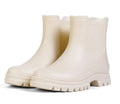 Unisex Non-Slip Thick-Soled Rain Boots with EVA PVC Rubber TPE Insoles Candy-Colored Midi Rain Shoes Work Workshop Autumn Season