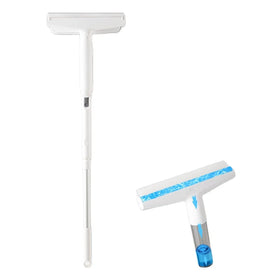 Hot Sale Telescopic Extendable Glass Window Cleaner Plastic New Design Long Window Squeegee Cleaner Sponge Can Collect Water
