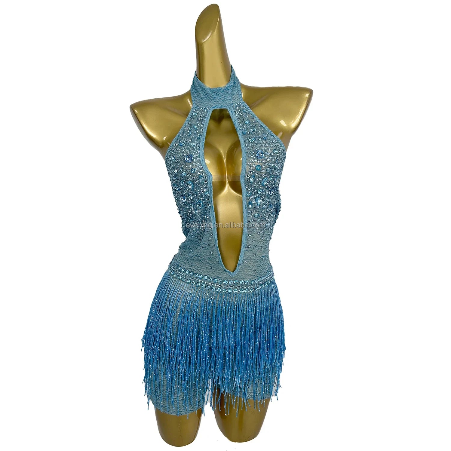 Sparkly Backless Rhinestone Bodysuit Hollow Out Leotard Drag Queen Pole Dance Wear Exotic Dancer Costume Women Showgirl Bodysuit