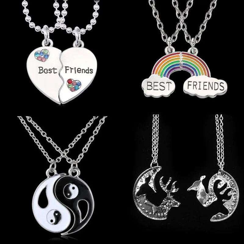 Trend Fashion Custom Heart Necklace Metal Silver Pendant Wholesale