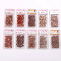 Wholesale Wood Hair Beads for Synthetic Braid Hair Decoration Accessories Children's Braids Jewelry Gold Hair Rings