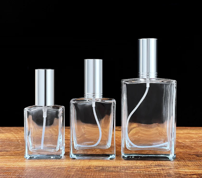 15ml 30ml 100ml Glass Square Rectangle Dropper Bottles for Essential Oils & Perfumes 1oz with Carton Packing