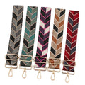 Meetee B-J2114 5cm Wide Bag Accessory Jacquard Rhombus Clash Color Shoulder Belt Crossbody Strap Adjustable Bag Strap