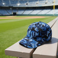 Wholesale Oxford Dobby Cotton Jungle Camo Baseball Cap with Hand Embroidery Velcro Adjustable Curved Brim Sports Cap