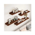 Kitchen Bathroom Brown Wood Wall Shelf 30cm 60cm 90cm 120cm Wooden  Floating Wall Shelves for Home Decor