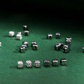 Retro 925 Sterling Silver 2.8mm Irregular Concave Surface Cube Charm Beads for Jewelry Making Accessories