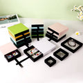 Customized Jewelry Box Storage Necklace Ring Luxury Paper Drawer Box Pe 3d Film Suspension Packaging Box