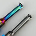 10pcs Tin Coated Carbide Thread Milling Cutter M1.2-M8 CNC Machining Aluminum Steel Threading