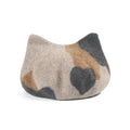 Winter Fashion Street Wool Felt Cat Eer Cute Warm Print Painter Hat Women