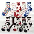 Wholesale Customized European American Style Colorful Summer Trendy Thin Sheer Socks Women