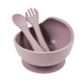Wholesale Feeding Set Silicone Suction Baby Bowl with Silicone Spoon and Fork MegaBDM