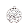 Flower Charms Antique Pendant Fit Vintage TibetanDIY for Handmade Jewelry 20x22mm