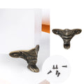 Antique Elephant Trunk Bottom Decorative Feet Wooden Box Gift Box Corner Protection Alloy Feet Bronze Feet Europe Furniture