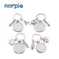 Super Value New High Quality Metal Football Design Sublimation American Football Keychains