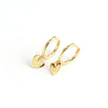 925 Sterling Silver Heart Love Earrings 21524 Hoop Earrings Korean Gold Earrings for Women 2021