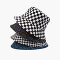 Manufacturer OEM Personal Design Plaid Printing Sun Protective Custom Bucket Hat