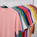 YinQu 280g Dropped Shoulder Solid Cool Tees Custom Quality Streetwear Men Regular Fit Heavyweight Cotton Eco-Friendly Breathable
