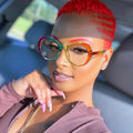 Luxury Trendy Optical Frames Tr90 Spectacle Frames Optical Glasses Blue Light Blocking Glasses Women in Stock