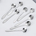 New Product Spoon Set Stainless Steel  Creative Coffee Spoon Cherry Rose Shape Spoon Desert Tea and Coffee